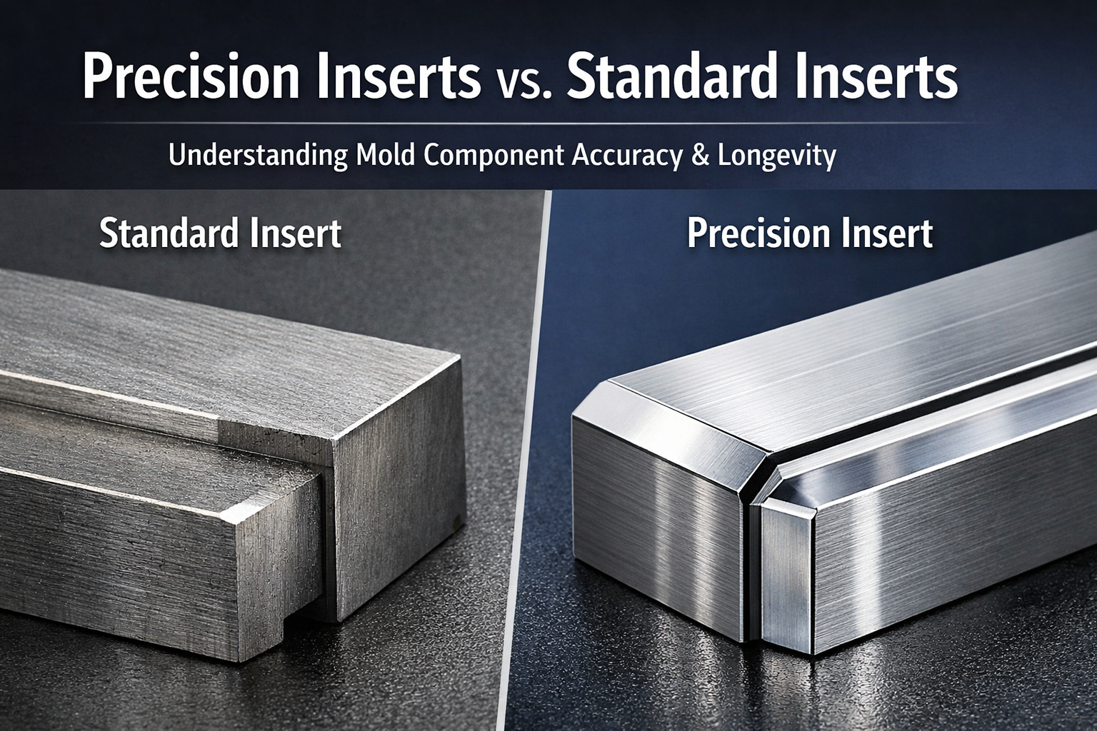 Subtilitas Inserts vs. Standard Inserts: Quod vere afficit Mold stabilitas et instrumentum vitae